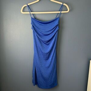 21 Saints Blue Sleeveless Mini Dress